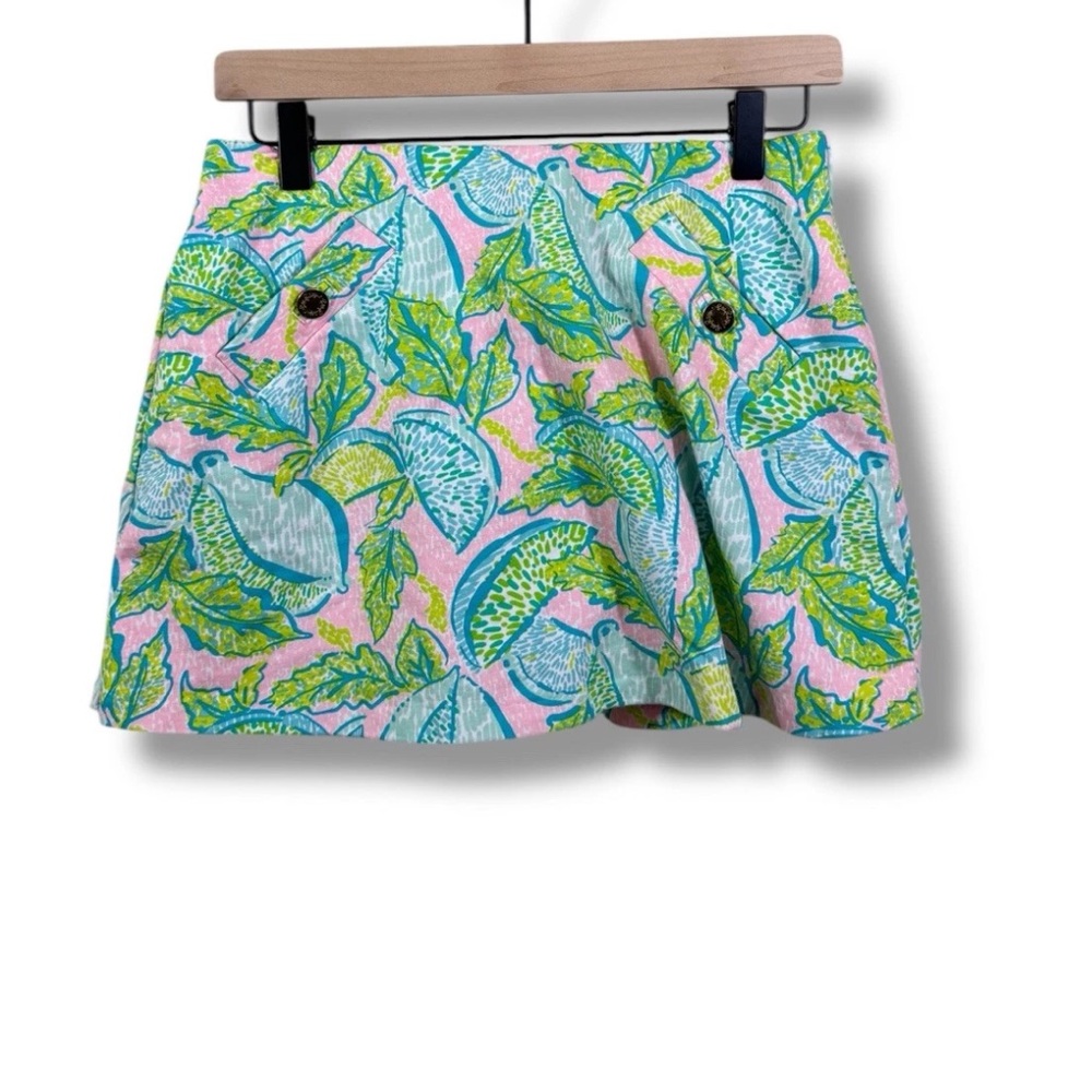 Woman's Lilly Pulitzer XS Maddison Skort Urchin Pink Limes Pink